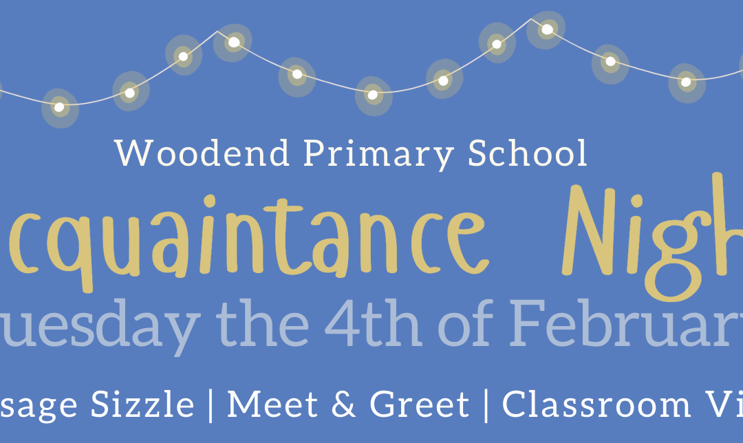 Acquaintance Night – Tuesday the 4th of February